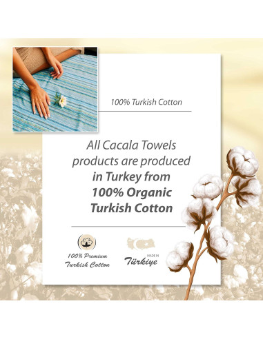 Toalla de Playa Cacala 100% Algodón 94x178 cm Secado Rápido