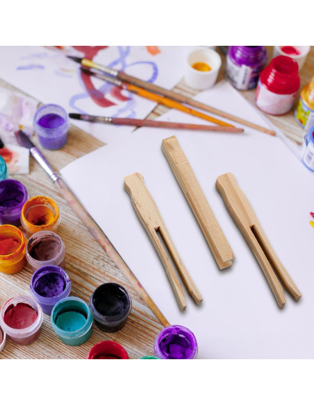 200 Pinzas de Madera Vintage Zubebe para Ropa 9.5 cm