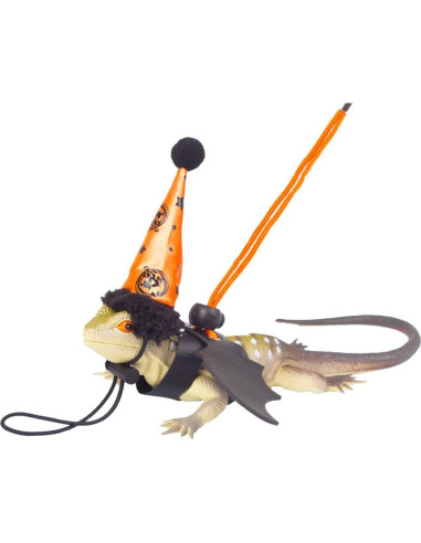 Conjunto Arnés y Sombrero Halloween Dragón Barbudo ADOGGYGO