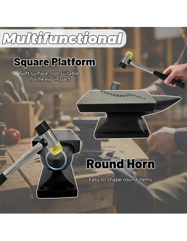 Juego de Yunque Mini Hyecen 1.36 kg con Martillo de Goma