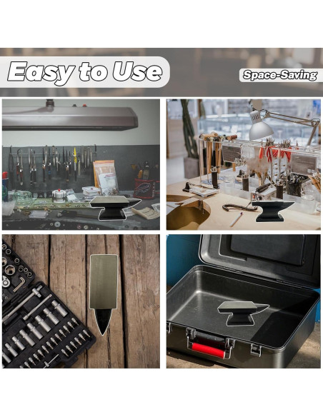 Juego de Yunque Mini Hyecen 1.36 kg con Martillo de Goma