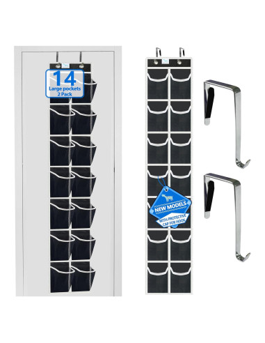 Organizador de zapatos para puerta Zebricolo, 14 bolsillos, 20.4 kg