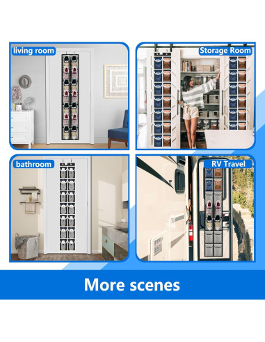 Organizador de zapatos para puerta Zebricolo, 14 bolsillos, 20.4 kg