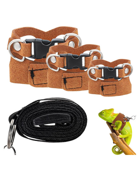 Conjunto de Arnés y Correa Ajustable JIYIN para Reptiles