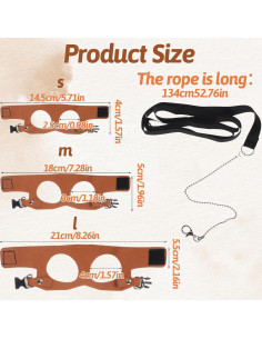 Conjunto de Arnés y Correa Ajustable JIYIN para Reptiles 2