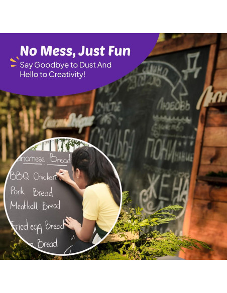 Tiza Blanca Sin Polvo Kedudes - 24 Palos para Pizarra