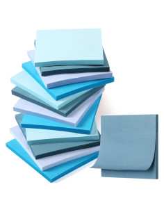 Notas Adhesivas Azules Thenshop 12 Pads 50 Hojas 7.62cm