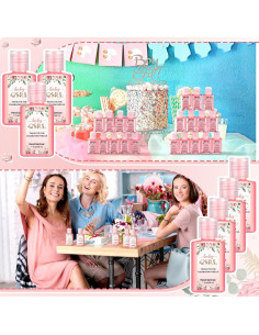 Desinfectantes de Manos Gejoy 48 Unidades 1 oz Niña Baby Shower 2