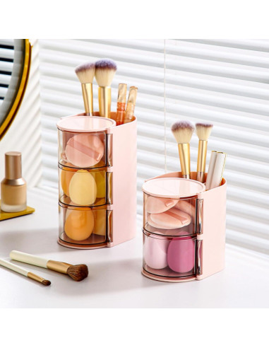 Organizador de Accesorios para el Cabello Azurphoric Rosa 2 Capas