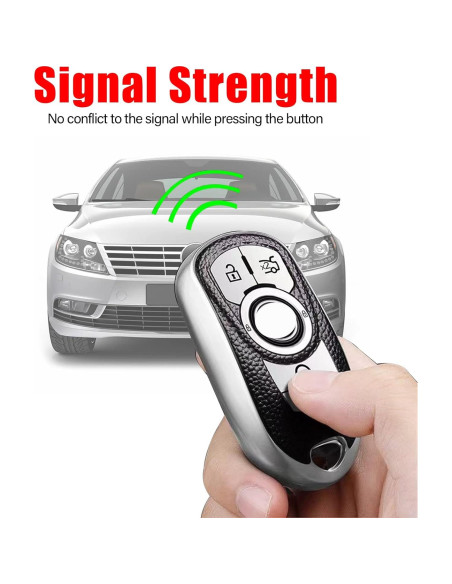 Funda de Llave Syodiesn TPU para Buick 2015-2023 6 Botones Azul