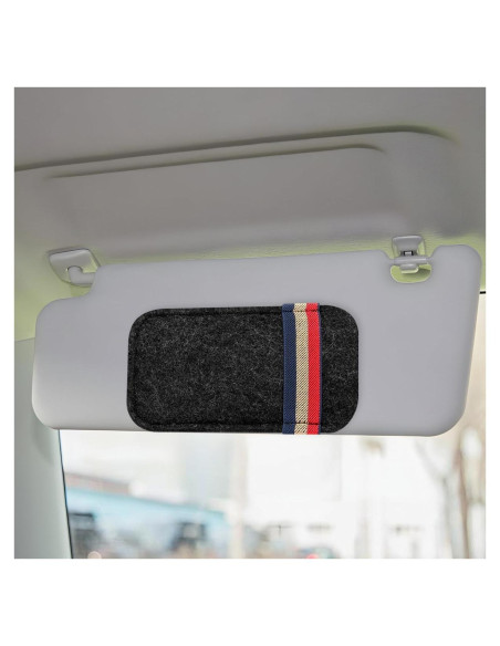 Organizador de Visera de Coche DUSCOKE Negro 15.5x9.2 cm
