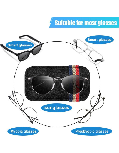 Organizador de Visera de Coche DUSCOKE Negro 15.5x9.2 cm