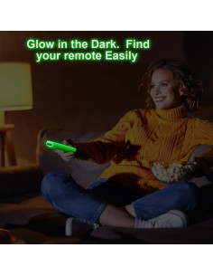 Funda de Silicona Brillante para Control Remoto Roku - Verde Cielo Púrpura 2