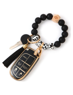 Cubierta de Llave TPU Anti-Huellas Jeep y Llavero 2 en 1