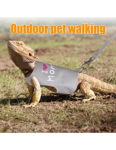 Arnés Ajustable para Dragón Barbudo DONGKER con Correa 1.45m