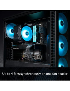 Cable Divisor de Ventilador PWM 4 Pines ARCTIC 70 cm - Negro 2