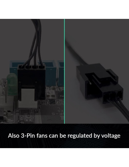 Cable Divisor de Ventilador PWM 4 Pines ARCTIC 70 cm - Negro