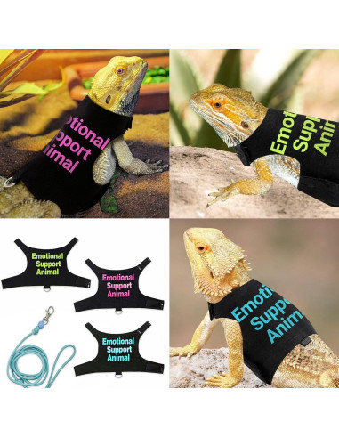 Arnés Ajustable para Lagartos HOKABLE Rosa - Correa Incluida