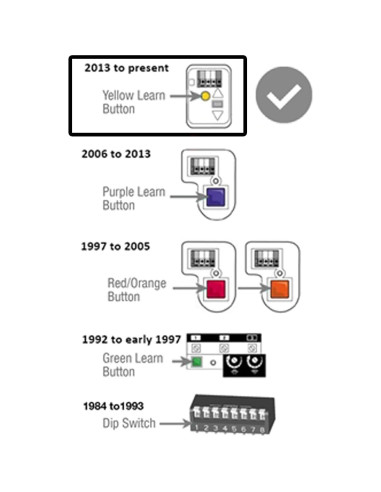Abridor de Puerta de Garaje Liftmaster Amarillo 1-Botón