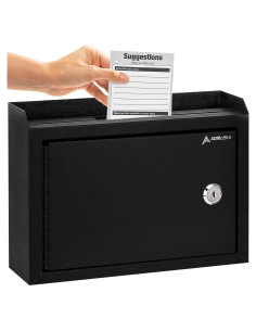 Caja de Sugerencias Adir Negra con Cerradura 24.9x19.1 cm