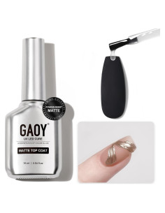 Gel Top Coat Mate GAOY 16ml Resistente al Polvo para Uñas