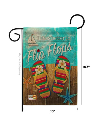 Bandera de Jardín Breeze Decor 33x47 cm Doble Cara Hecha en EE.UU.