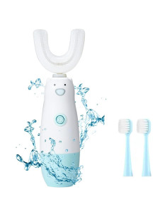 Cepillo de dientes eléctrico Meqtpomy para niños 2-7 años azul