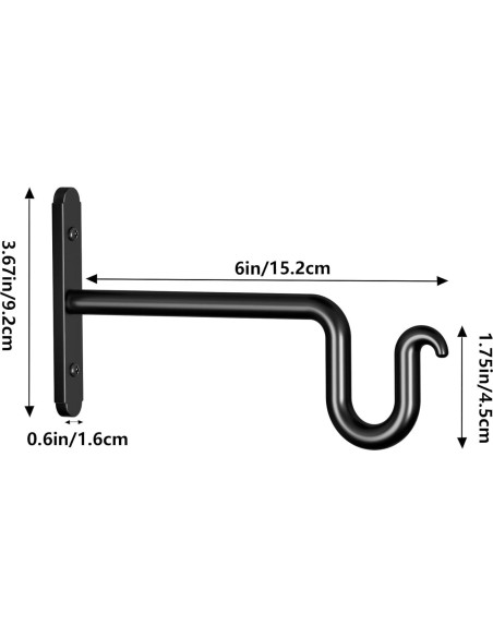 Soportes para Plantas Colgantes Qiuzido 15.24 cm - Paquete de 2