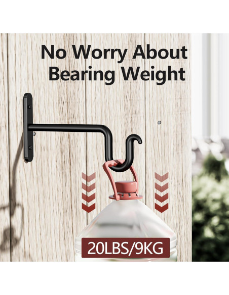 Soportes para Plantas Colgantes Qiuzido 15.24 cm - Paquete de 2