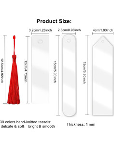 30 Marcadores Acrílicos en Blanco Magicalmai + 30 Borlas Coloridas 2