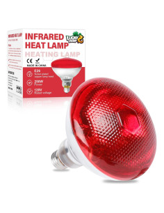 Lámpara de Calor Infrarroja LUCKY HERP 250W para Pollos y Reptiles