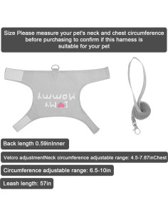 Conjunto Arnés y Correa Ajustable KFHENSOMR para Dragón Barbudo 2