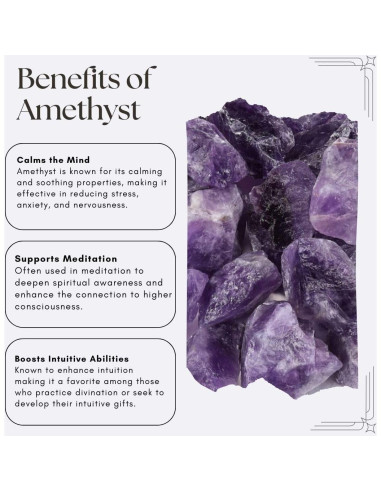 Botella de Agua de Cristal SAOI 500ml con Amatista - Vidrio y Acero Inoxidable