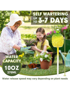 Esferas de Riego Wageso 10 oz para Plantas de Interior 2