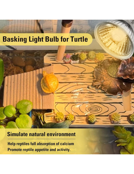 Paquete de 4 bombillas de calor UVA 25W Abustle Pig para reptiles