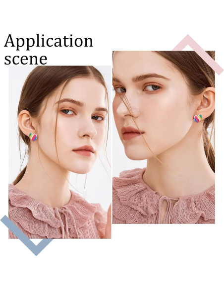 Beebeecraft 200 Piezas Puntos de Aretes Acero Inoxidable 6mm