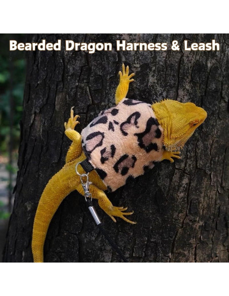 Conjunto Arnés y Correa Dragón Barbudo SEZDEKI Marrón Conjunto Arnés y Correa Dragón Barbudo SEZDEKI Marrón