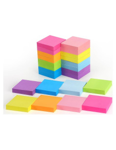 Notas Adhesivas Cuadradas Winner Aura 5x5 cm 24 Colores Brillantes