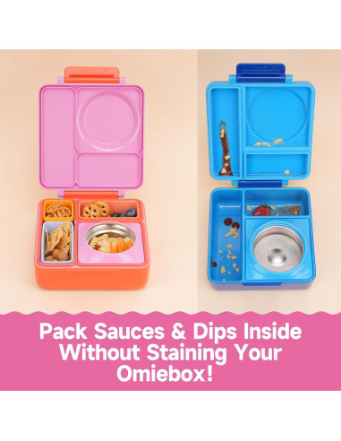 Contenedores de Dips VIOTIIN Silicona Grado Alimenticio 4 Piezas