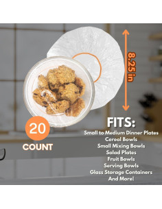 20 Cubiertas de Plástico Reutilizables Kitchen Strong Medianas 2