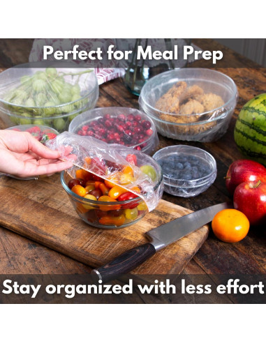 20 Cubiertas de Plástico Reutilizables Kitchen Strong Medianas