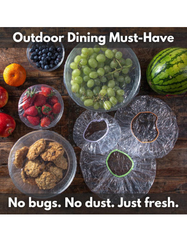 20 Cubiertas de Plástico Reutilizables Kitchen Strong Medianas