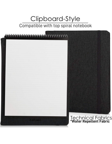 Funda Folio Kaitiaki Negra Tamaño Carta A4 Impermeable