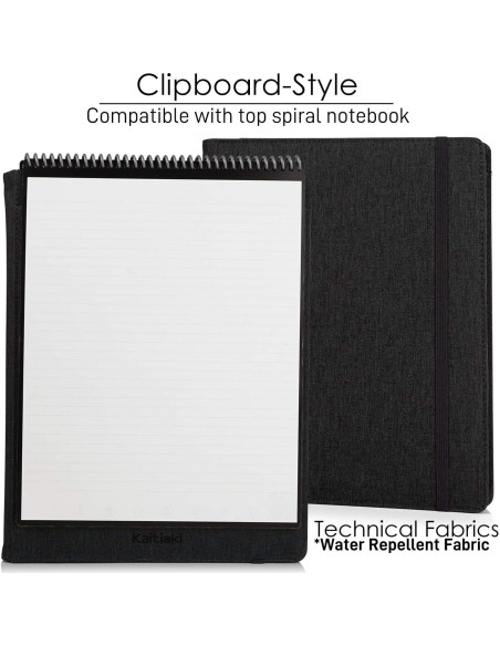 Funda Folio Kaitiaki Negra Tamaño Carta A4 Impermeable