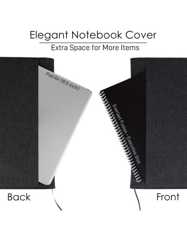 Funda Folio Kaitiaki Negra Tamaño Carta A4 Impermeable