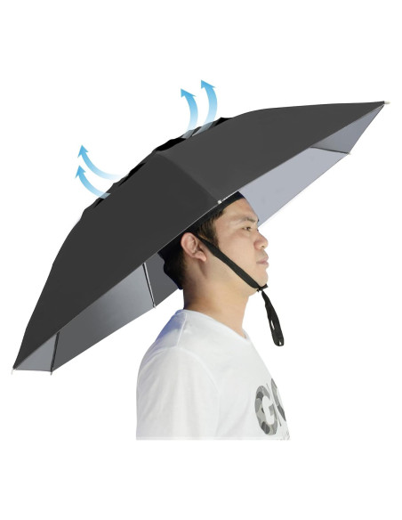 Sombrero Paraguas Plegable NEW-Vi 95 cm Ajustable UV 50+