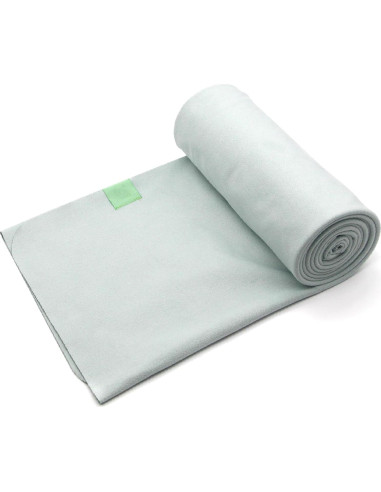 Toalla de Yoga Eunzel Microfibra Antideslizante 183x67cm Verde