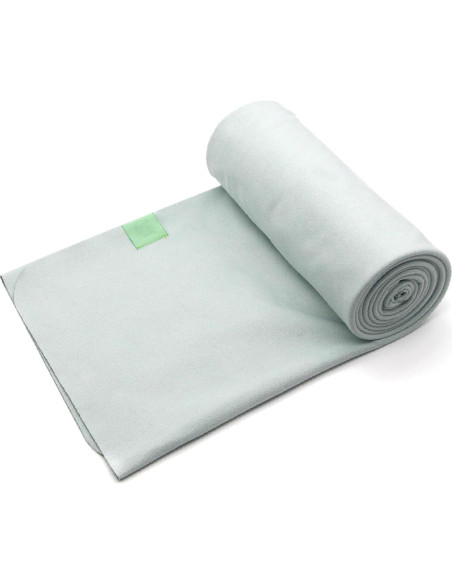 Toalla de Yoga Eunzel Microfibra Antideslizante 183x67cm Verde