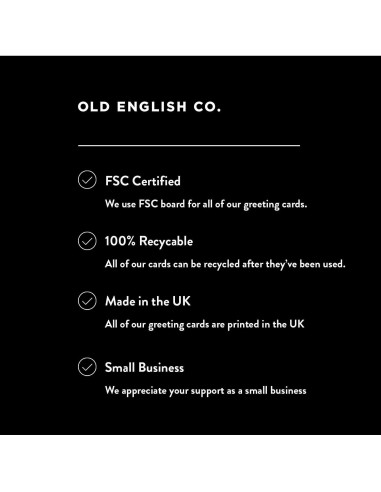 Tarjeta de Cumpleaños Niña 7 Años Old English Company