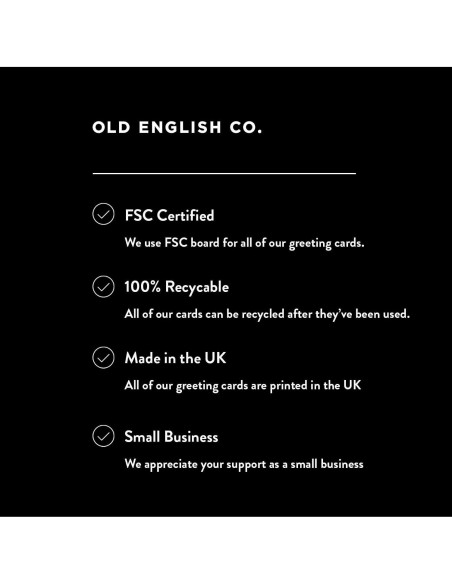 Tarjeta de Cumpleaños Niña 7 Años Old English Company